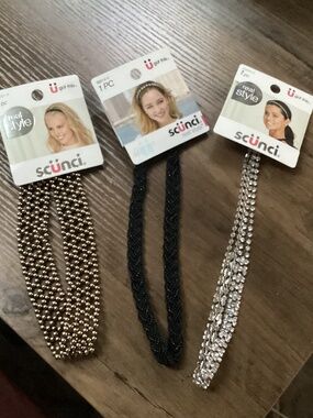 Scunci 3-pack Headbands New